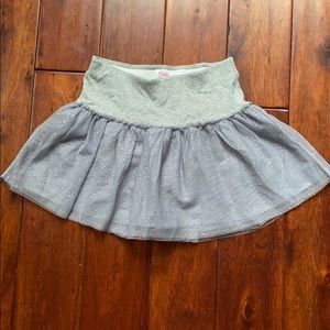 Silver sparkly Justice skirt